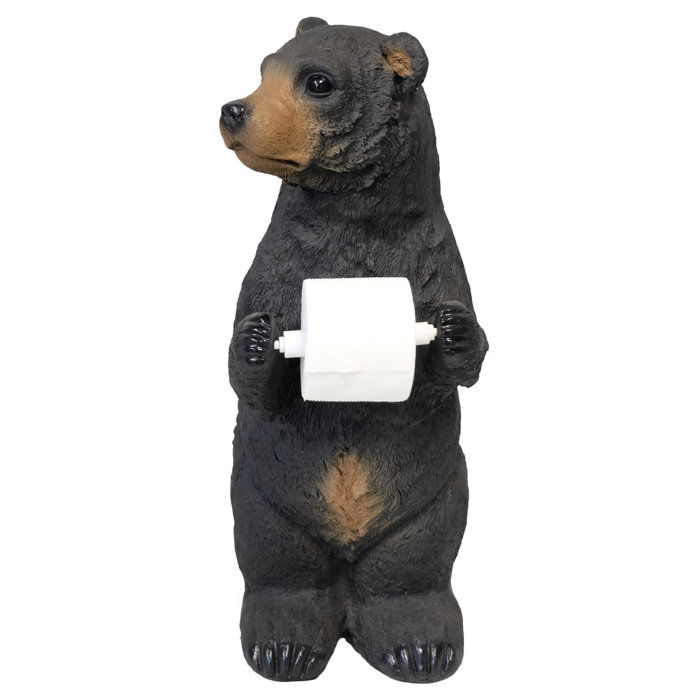 Toilettenpapierhalter Mit Hirschgeweih-Design – Wandhalterung Aus Polyresin, 21,6 Cm, Rustikal